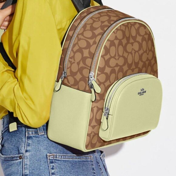 COACH Backpack In Signature Canvas‎ Authentic NEW - Picture 1 of 4